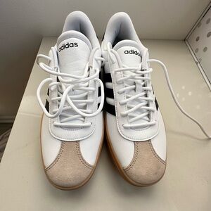 Adidas Men's White and Beige Sneakers
